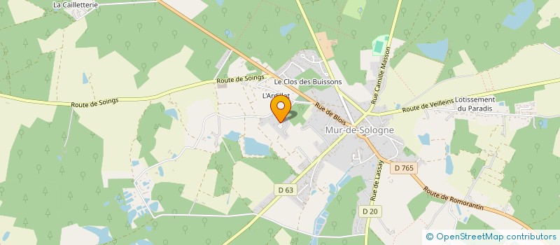 localisation de l'entreprise MONSIEUR DAMIEN DION  MUR-DE-SOLOGNE