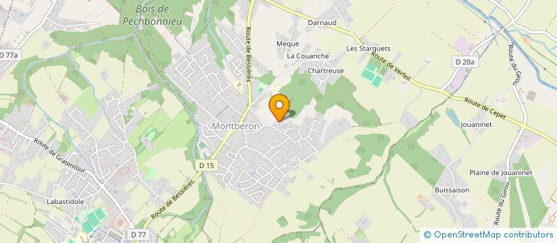 localisation de l'entreprise MONSIEUR DAMIEN DO NASCIMENTO MONTEIRO  MONTBERON