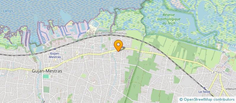 localisation de l'entreprise MONSIEUR DAMIEN DOMINIQUE  GUJAN-MESTRAS