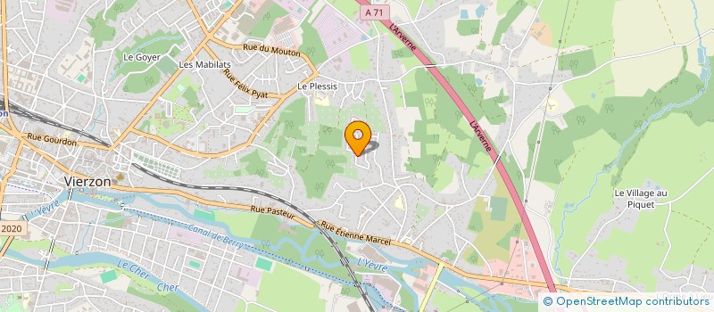 localisation de l'entreprise MONSIEUR DAMIEN DOUARD  VIERZON