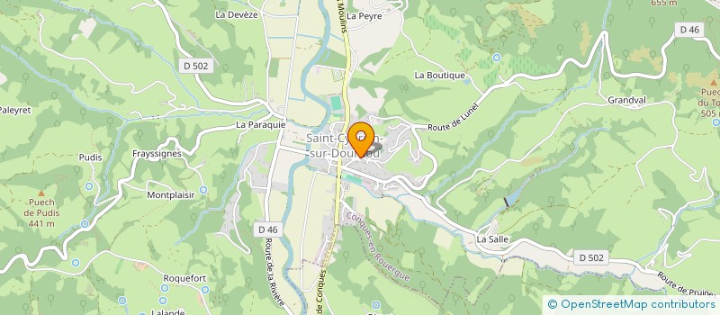 localisation de l'entreprise MONSIEUR DAMIEN DOUAY à CONQUES-EN-ROUERGUE