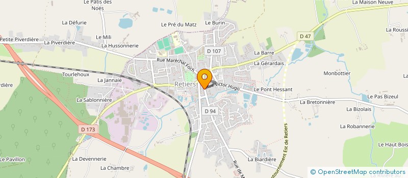 localisation de l'entreprise MONSIEUR DAMIEN DROUYER  RETIERS