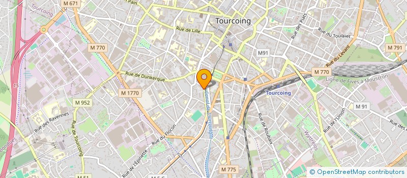 localisation de l'entreprise MONSIEUR DAMIEN DRUEL  TOURCOING