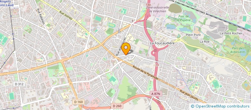 localisation de l'entreprise MONSIEUR DAMIEN DUBERNET à ANGERS