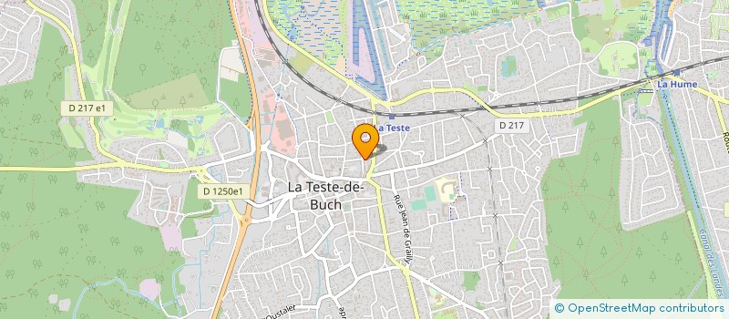 localisation de l'entreprise MONSIEUR DAMIEN DUBOIS  LA TESTE-DE-BUCH