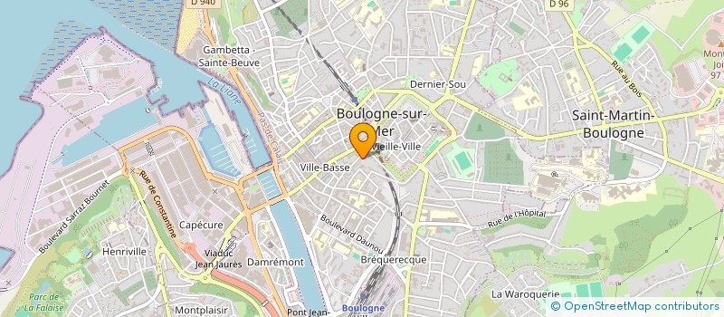 localisation de l'entreprise MONSIEUR DAMIEN DUBOIS à BOULOGNE-SUR-MER