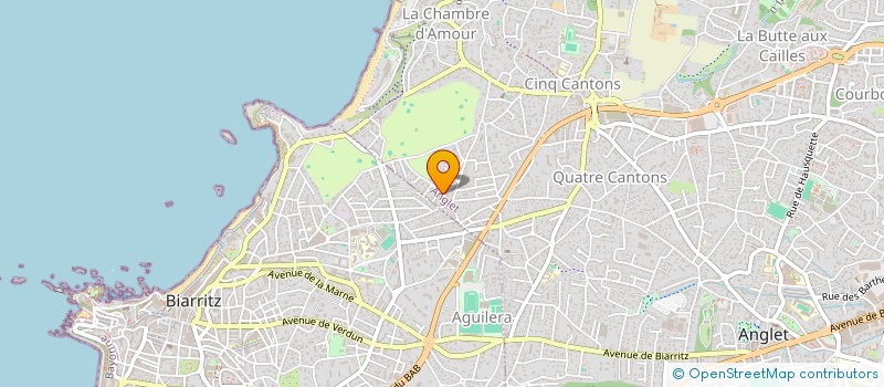 localisation de l'entreprise MONSIEUR DAMIEN DUBOS à ANGLET