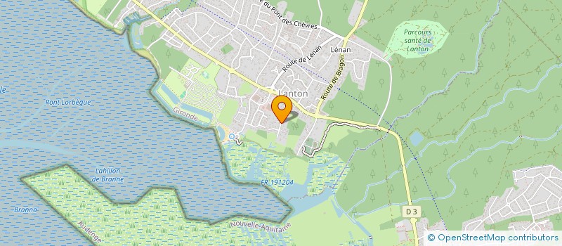 localisation de l'entreprise MONSIEUR DAMIEN DUCOS  LANTON