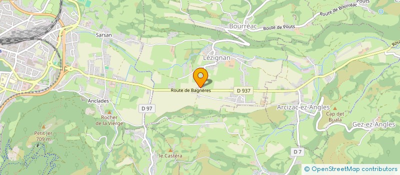 localisation de l'entreprise MONSIEUR DAMIEN DUFRECHOU  LEZIGNAN