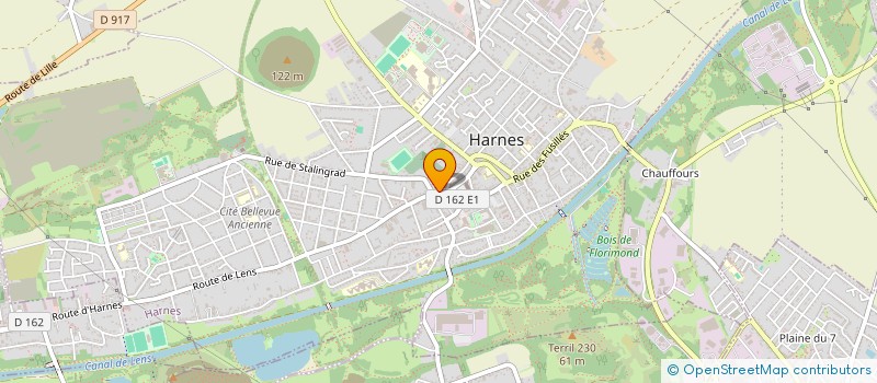 localisation de l'entreprise MONSIEUR DAMIEN DUFRESNOY  HARNES