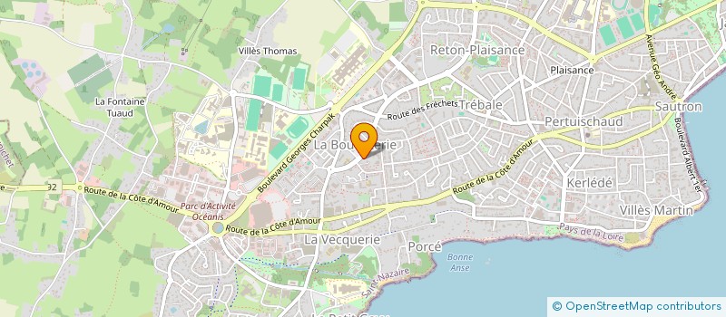 localisation de l'entreprise MONSIEUR DAMIEN DUGAST  SAINT-NAZAIRE