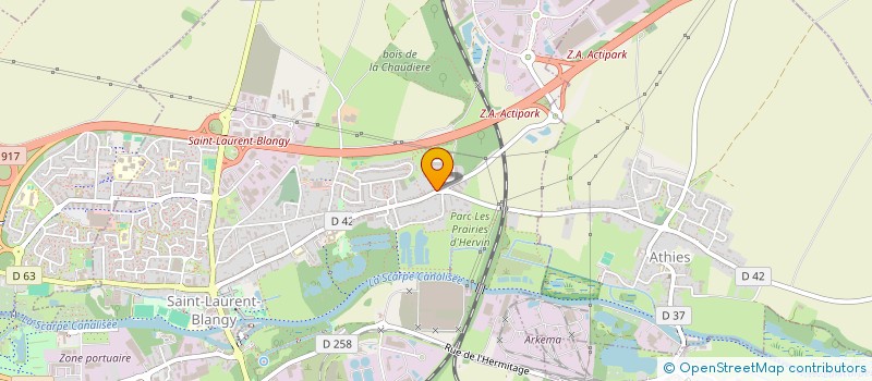 localisation de l'entreprise MONSIEUR DAMIEN DUHAMELLE  SAINT-LAURENT-BLANGY