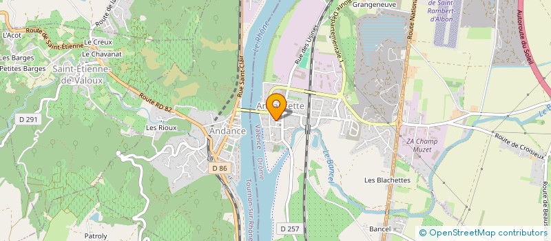 localisation de l'entreprise MONSIEUR DAMIEN DUMAS  ANDANCETTE