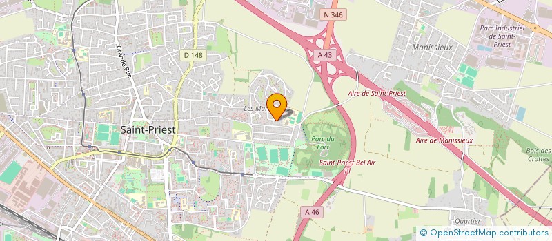 localisation de l'entreprise MONSIEUR DAMIEN DUPORT-PERCIER  SAINT-PRIEST