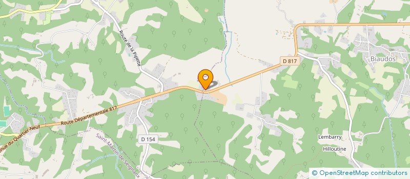 localisation de l'entreprise MONSIEUR DAMIEN DUPREUILH  SAINTE-MARIE-DE-GOSSE