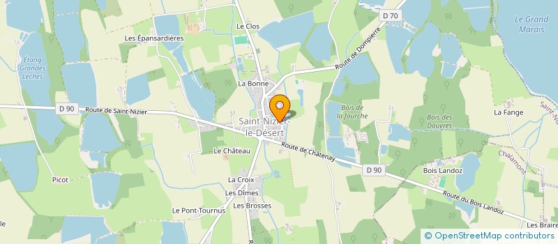 localisation de l'entreprise MONSIEUR DAMIEN DUPUY  SAINT-NIZIER-LE-DESERT