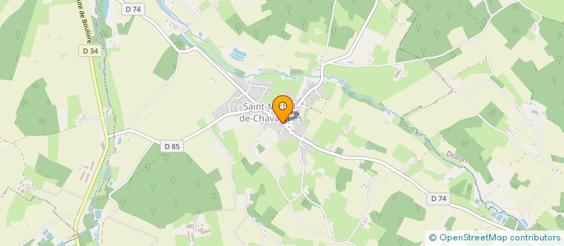 localisation de l'entreprise MONSIEUR DAMIEN DURAND  SAINT-MICHEL-DE-CHAVAIGNES