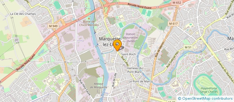 localisation de l'entreprise MONSIEUR DAMIEN DUTHOIT à MARQUETTE-LEZ-LILLE
