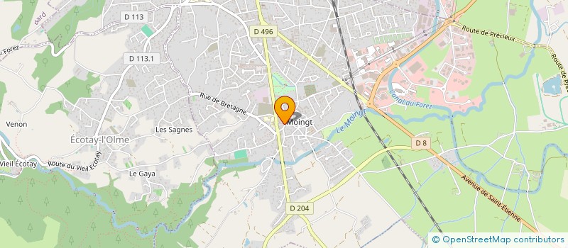 localisation de l'entreprise MONSIEUR DAMIEN DUTRIEVOZ  PRALONG