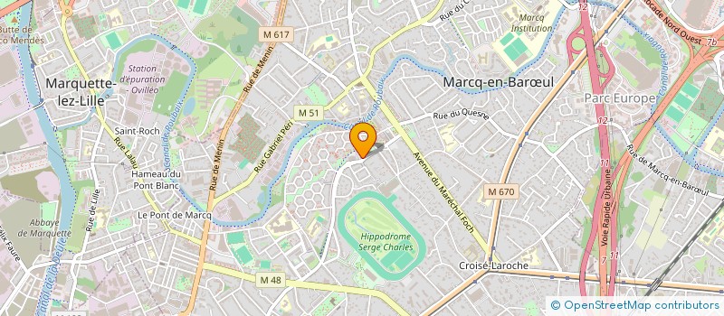 localisation de l'entreprise MONSIEUR DAMIEN EGBAL à MARCQ-EN-BARŒUL