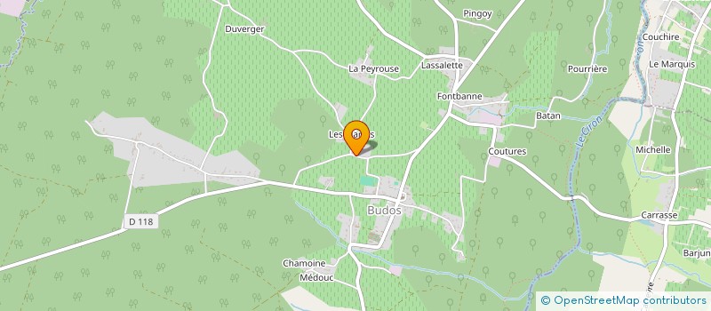 localisation de l'entreprise MONSIEUR DAMIEN EMERY  BUDOS