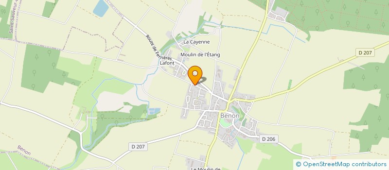 localisation de l'entreprise MONSIEUR DAMIEN EPAUD  BENON