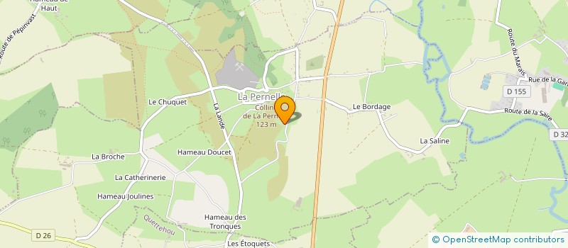 localisation de l'entreprise MONSIEUR DAMIEN ERNESTE  LA PERNELLE