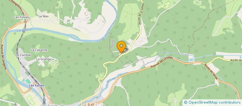 localisation de l'entreprise MONSIEUR DAMIEN ESCLAVARD  TURSAC