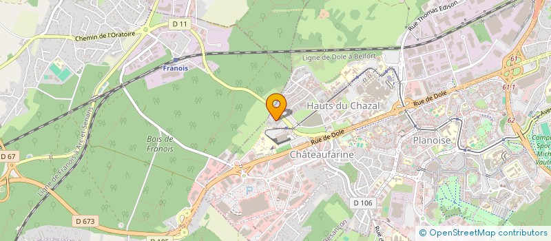 localisation de l'entreprise MONSIEUR DAMIEN EYMERY  BESANCON