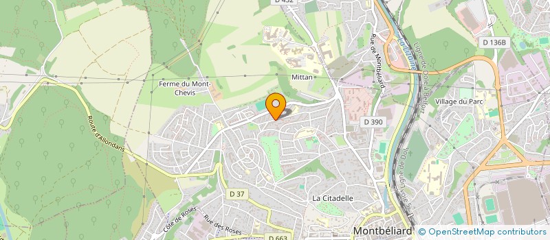 localisation de l'entreprise MONSIEUR DAMIEN FADAIRO à MONTBELIARD