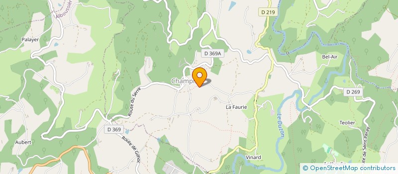 localisation de l'entreprise MONSIEUR DAMIEN FAURE à CHAMPIS