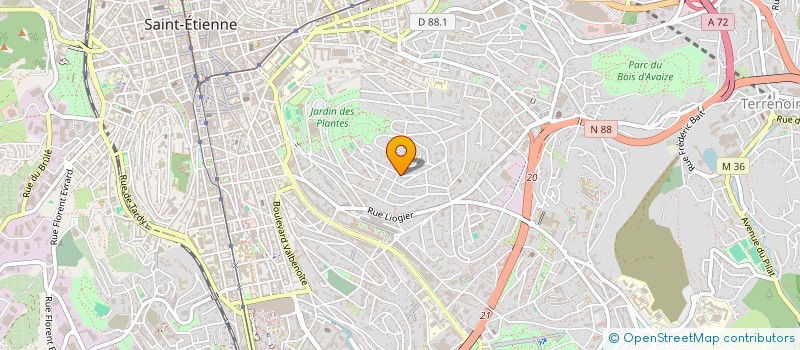 localisation de l'entreprise MONSIEUR DAMIEN FAURE  SAINT-ETIENNE