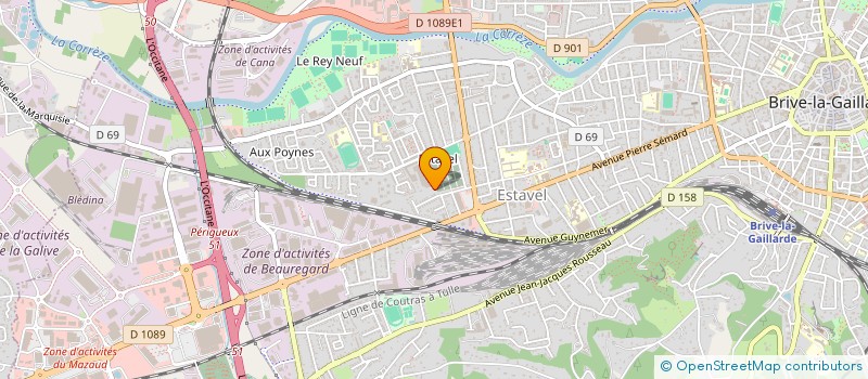 localisation de l'entreprise MONSIEUR DAMIEN FAUREAU  BRIVE-LA-GAILLARDE