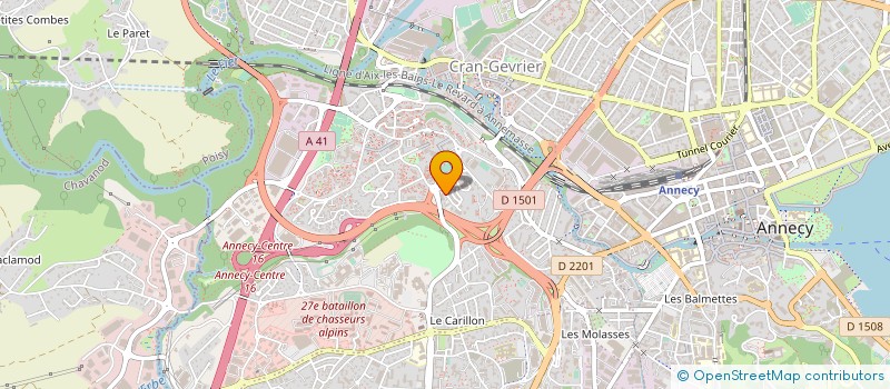 localisation de l'entreprise MONSIEUR DAMIEN FAVRE  ANNECY