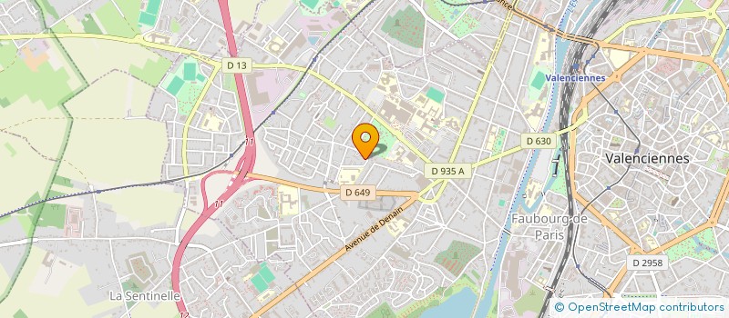 localisation de l'entreprise MONSIEUR DAMIEN FAYOLA  VALENCIENNES