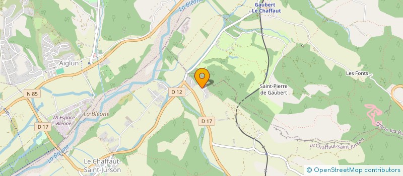 localisation de l'entreprise MONSIEUR DAMIEN FERAUD  LE CHAFFAUT-SAINT-JURSON