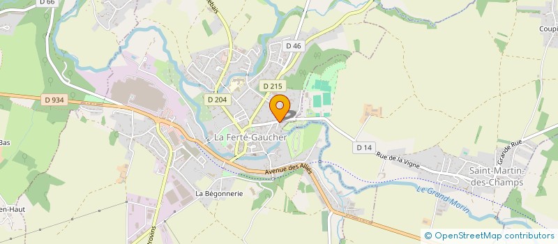 localisation de l'entreprise MONSIEUR DAMIEN FERRAND  LA FERTE GAUCHER