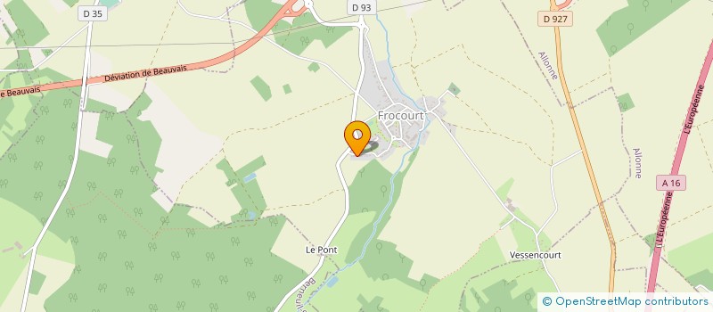 localisation de l'entreprise MONSIEUR DAMIEN FERRER  FROCOURT