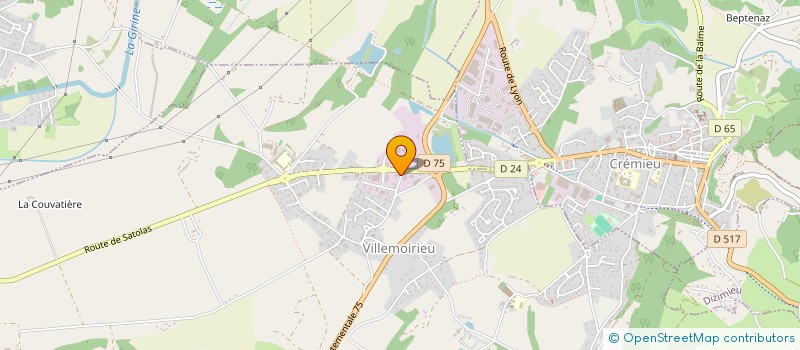 localisation de l'entreprise MONSIEUR DAMIEN FERY  VILLEMOIRIEU