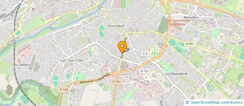 localisation de l'entreprise MONSIEUR DAMIEN FLORENT-BRIMAUD  POITIERS