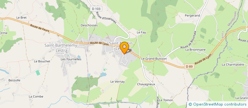 localisation de l'entreprise MONSIEUR DAMIEN FLOURET  SAINT-MARTIN-LESTRA