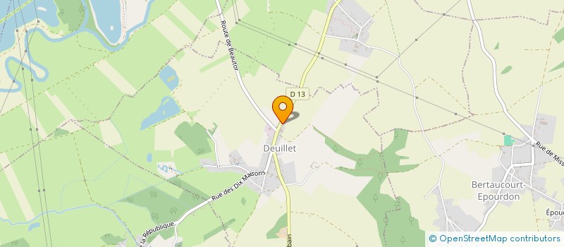 localisation de l'entreprise MONSIEUR DAMIEN FLOURY  DEUILLET