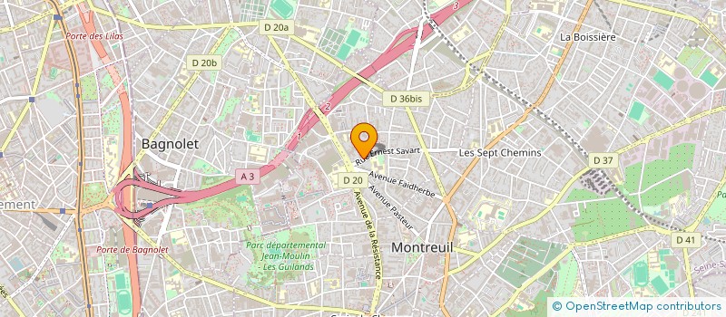 localisation de l'entreprise MONSIEUR DAMIEN FONTANEY à MONTREUIL