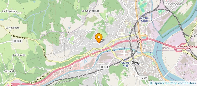 localisation de l'entreprise MONSIEUR DAMIEN FORFAIT  GIVORS