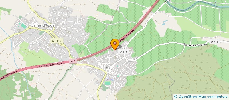 localisation de l'entreprise MONSIEUR DAMIEN FORGEAT  SALLES-D'AUDE