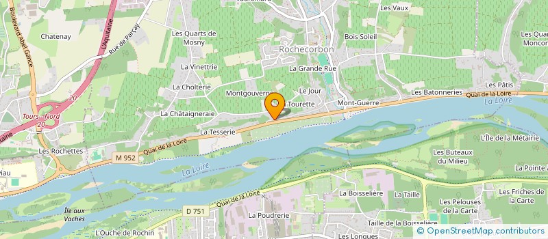 localisation de l'entreprise MONSIEUR DAMIEN FORTIER  ROCHECORBON