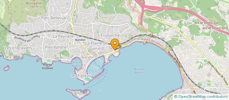 localisation de l'entreprise MONSIEUR DAMIEN FOURCADE à BANDOL