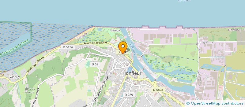 localisation de l'entreprise MONSIEUR DAMIEN FOURMONT  HONFLEUR