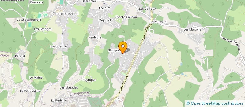 localisation de l'entreprise MONSIEUR DAMIEN FOURNIER à CHAMPCEVINEL