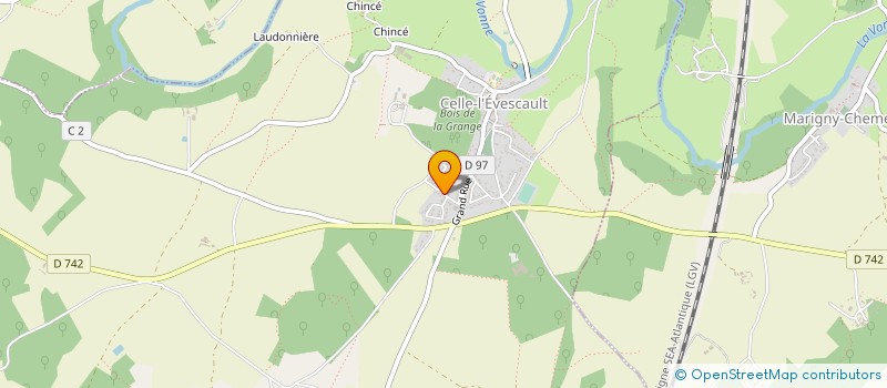 localisation de l'entreprise MONSIEUR DAMIEN FOURNIER  CELLE-LEVESCAULT